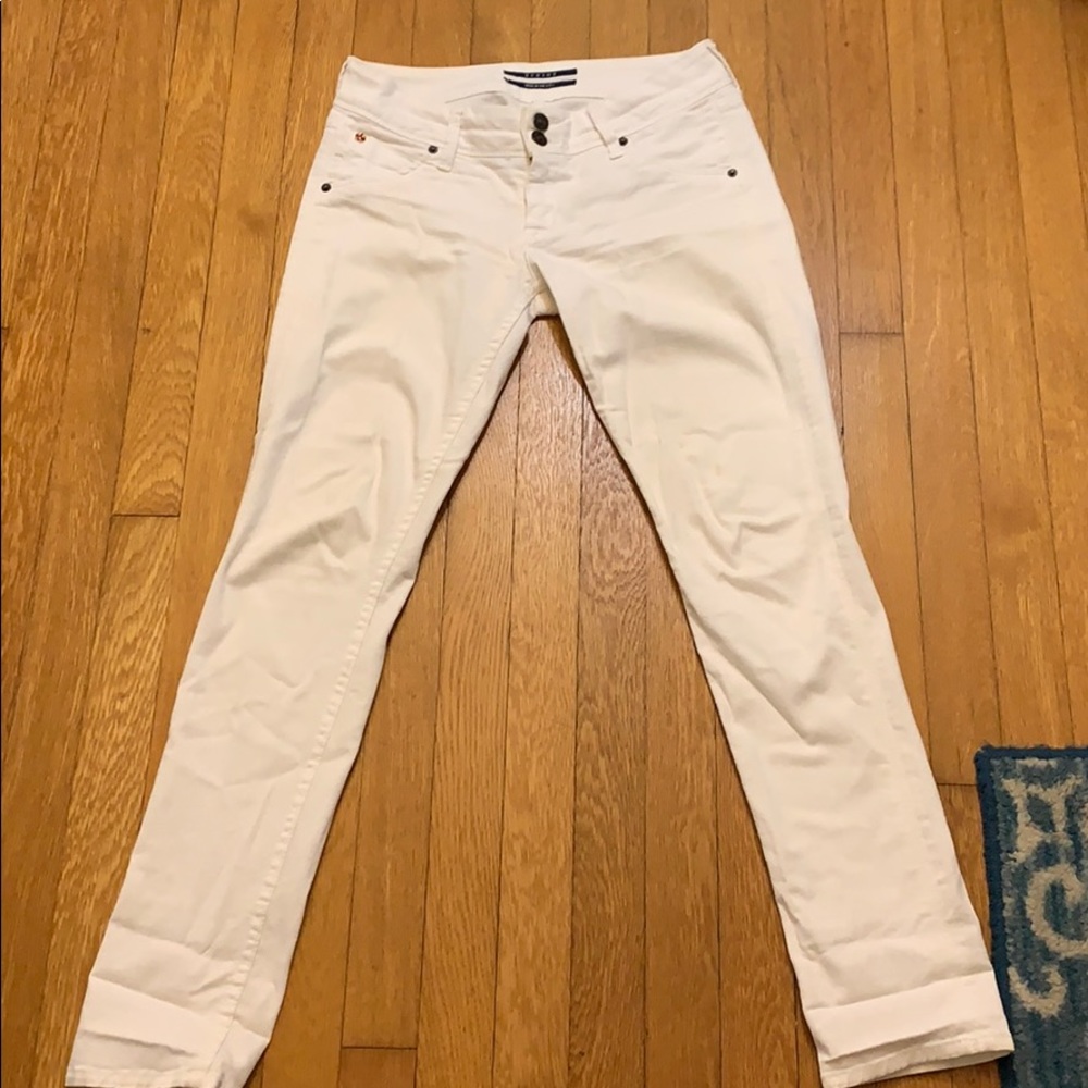 Hudson White Skinny Jeans